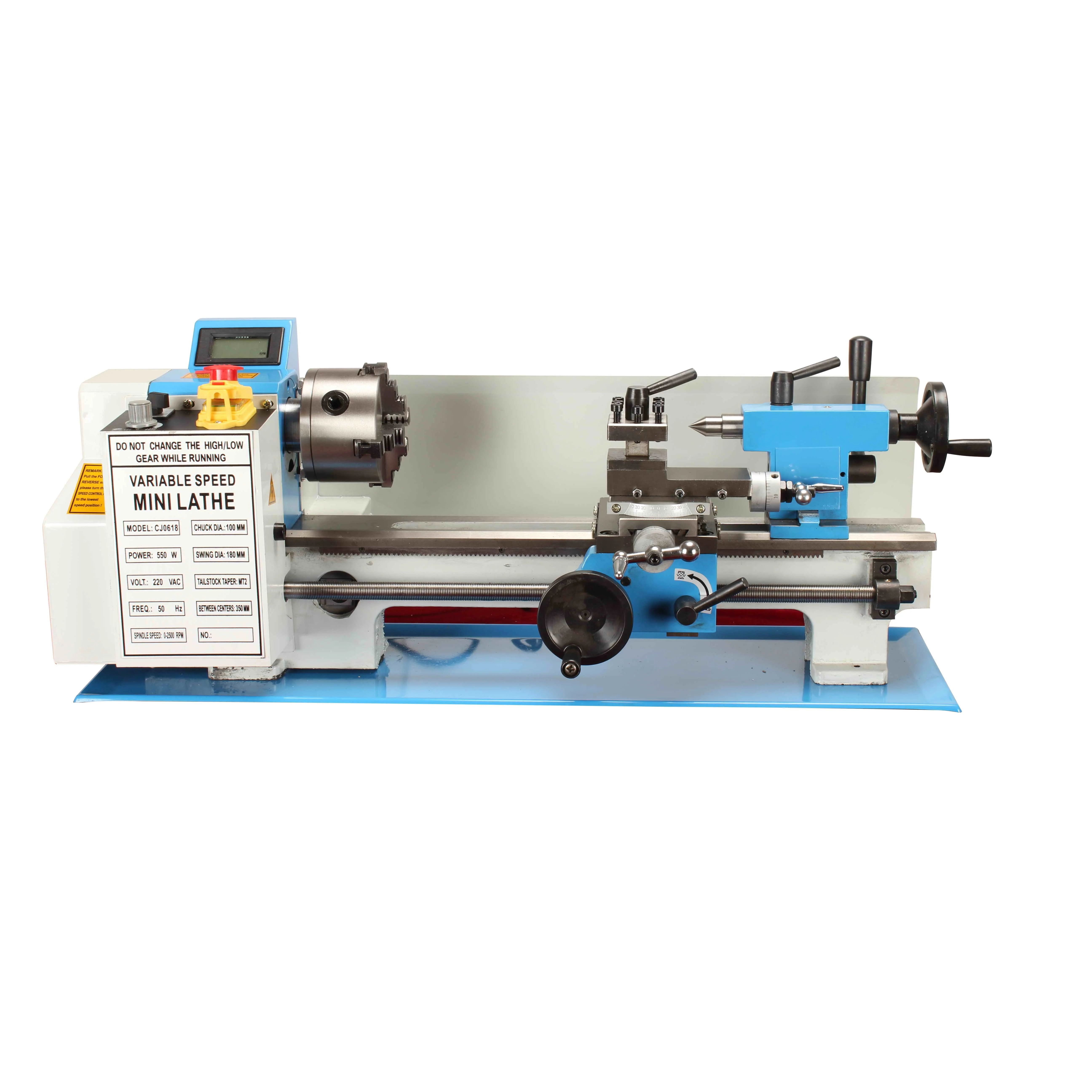 DIY0714 mini metal lathe machine for school education and hobby users with 20mm spindle bore