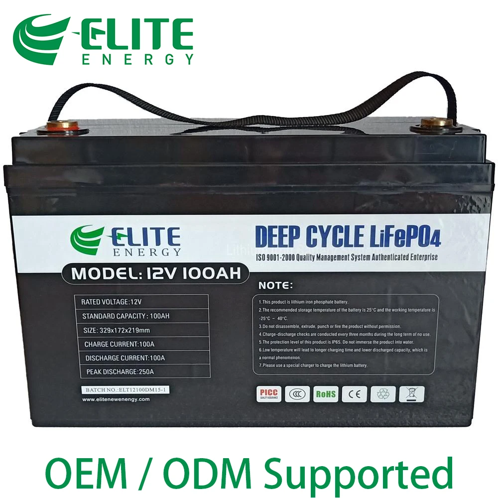 Elite liontron 12.8v 100ah lithium lifepo4 mit bms 12v deep cycle lithium ion battery 12v ion 12v100ah lithium battery