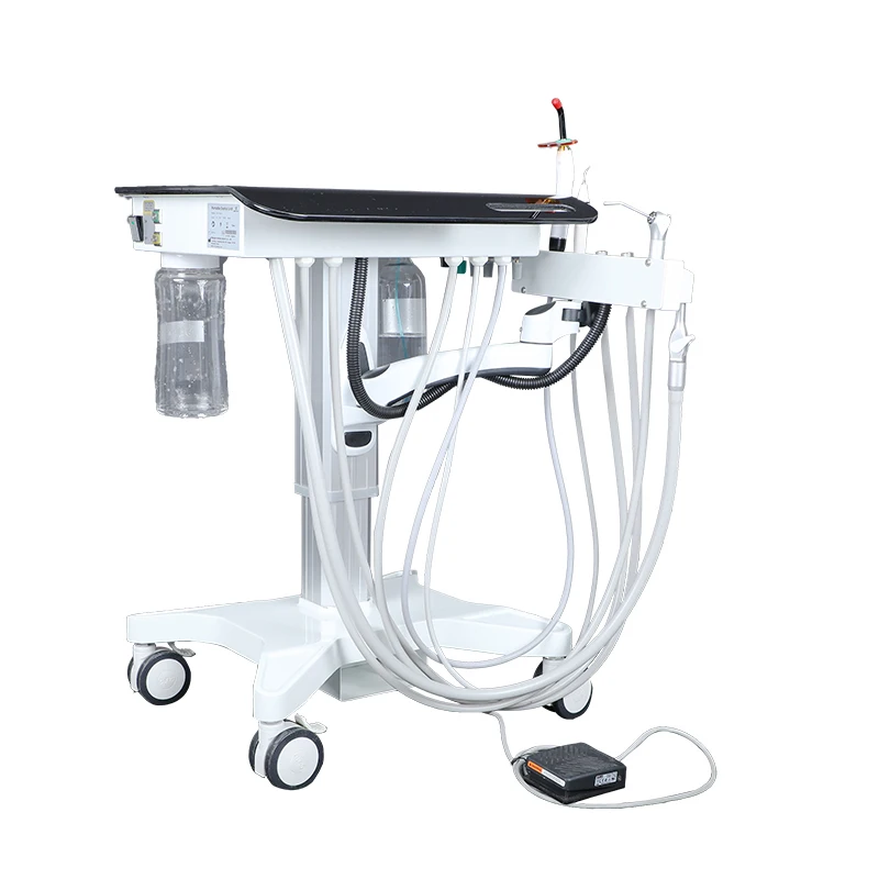 Ginee Medical new portable dental unit dental Chair dental machine  high quality Mobile dental cart Complete dental unit