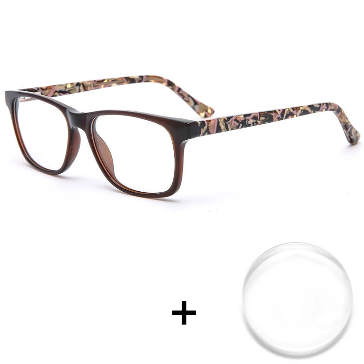 Fashion Square Optical Eyeglasses Ready Stock Acetate Optical Eyewear Myopia Glasses XP2119
