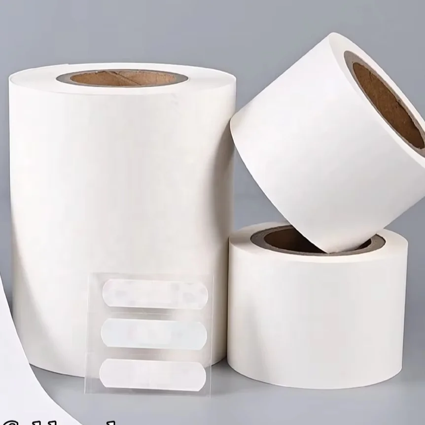 Wholesale Custom Medical Materials Latex-Free Cold Seal Paper Wrapping Navel Sticker Band Aid in Roll Format for Crafts Use