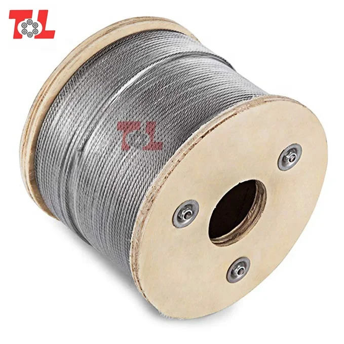 Нержавеющая сталь проволока Inox AISI ASTM 316 304 SS 7x7 7x19 конструкция 2