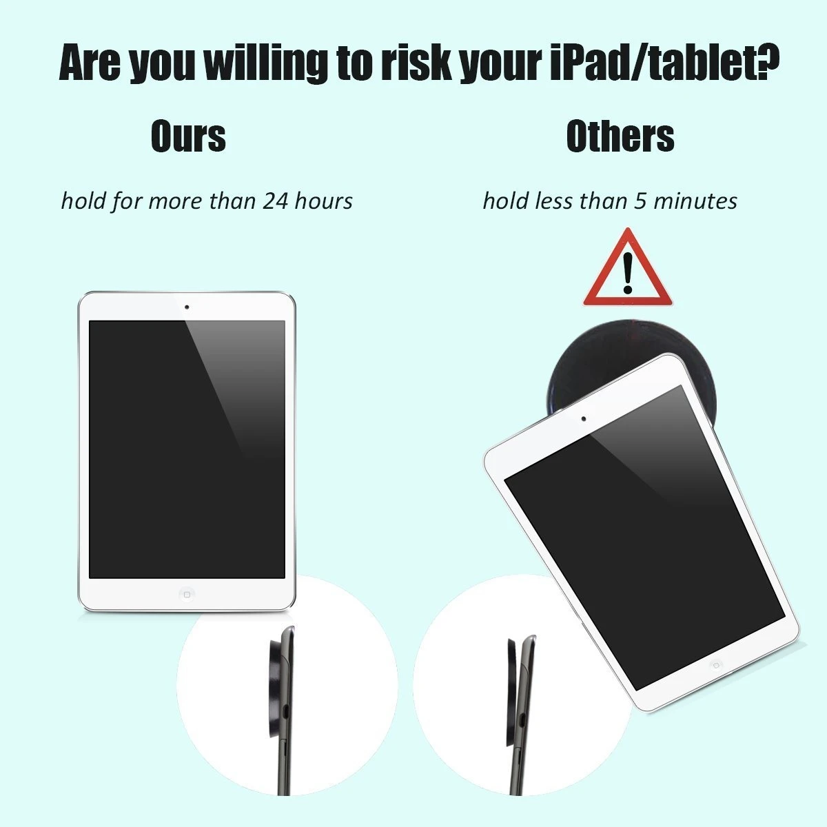 Stick to anywhere sticky non slip mat wall nano gel pad phone holder