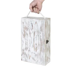 Хит продаж, домашняя посуда, декоративная большая вместимость, деревянный ящик для винных бутылок в деревенском стиле