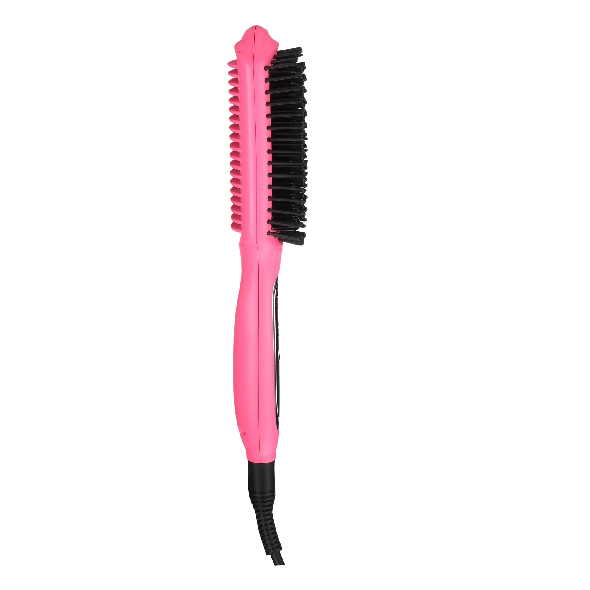 3 in1 multi-functional hair straightening curling smoothing brush with LED  display PTC heater ceramic  anion electric comb