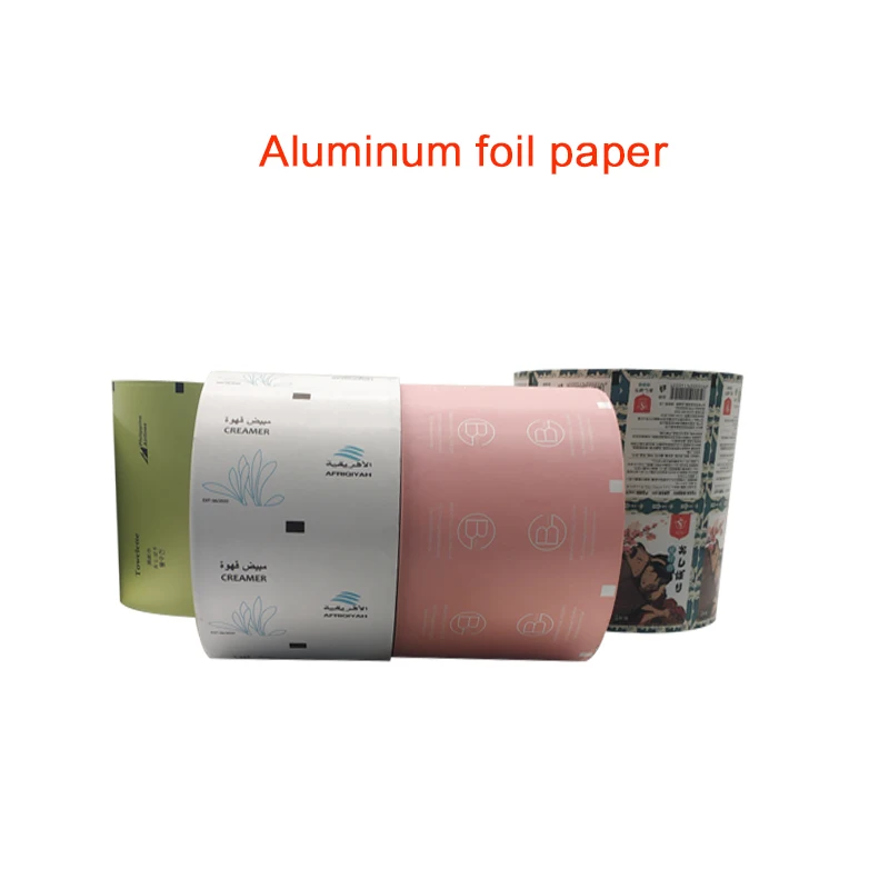 Aluminum foil Paper Roll  packing for lens cleaning wet wipes sachet packaging
