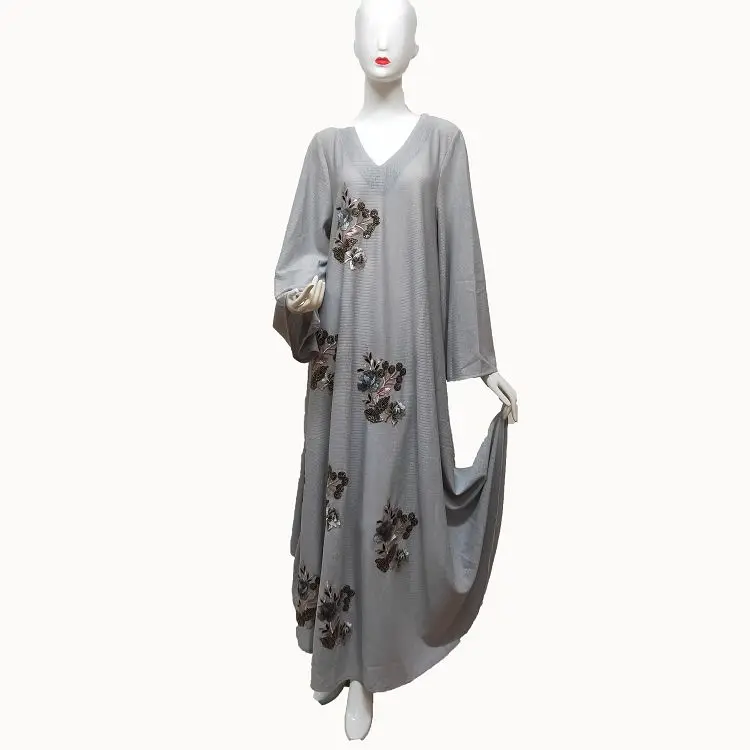 
Dubai New Design Women Robe Islamic Maxi Long Hot Selling Abaya Dresses For Muslim Girls 
