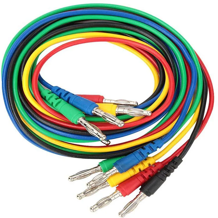 40cm Cable length or customized 4mm Double-ended Banana Plug with wire connector Kits