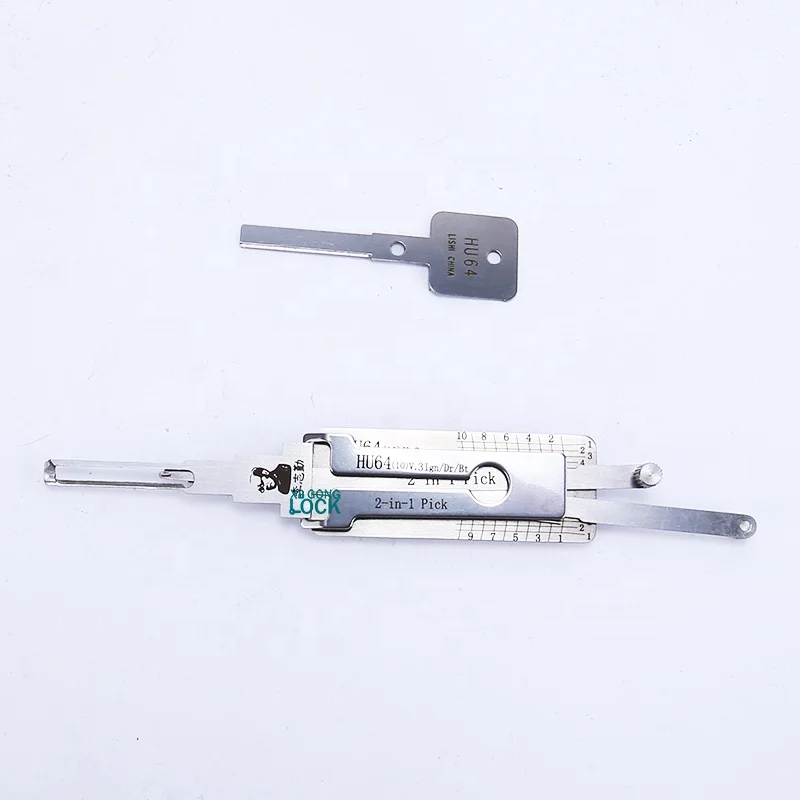 Lishi locksmith tools New HU64 Auto Pick and Decoder Lishi 2in1