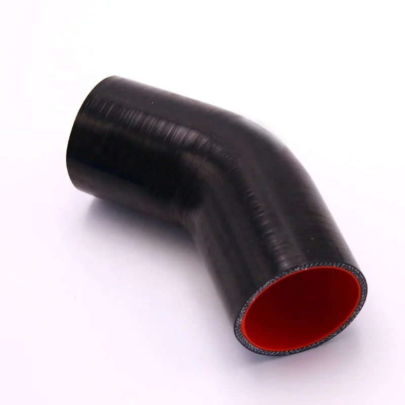 High performance car 45 degree radiator silicone hose coupler