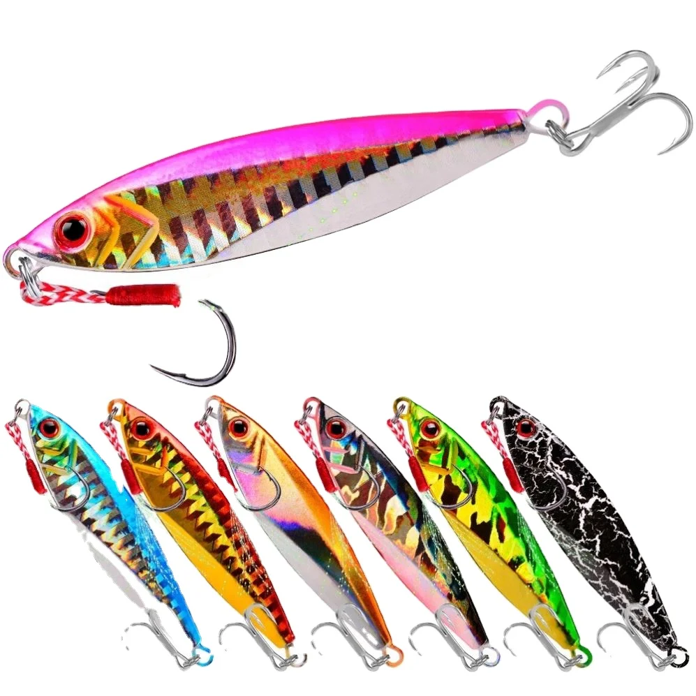14g 22g 30g High Quality Saltwater Fishing Jig Heads Lures Luminous Metal Jig Lure Slow Pitch Jigging Bait