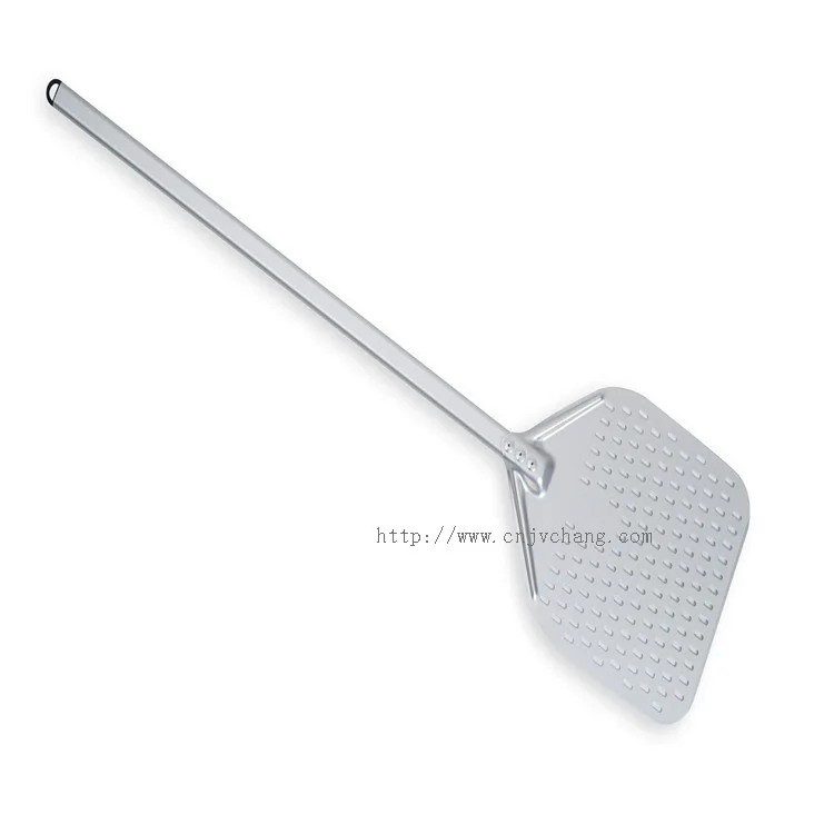 Unique Customized Stainless Steel Pizza Paddle Spade Aluminum Perforated Pizza Peel Shovel with Detachable Handle For Baking
