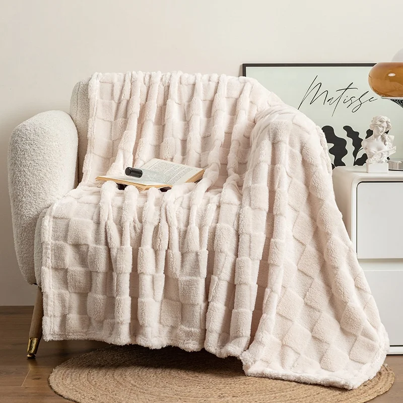 Cozy Soft Plush Luxury Blanket Thick Winter Blanket for Sofa Bedroom