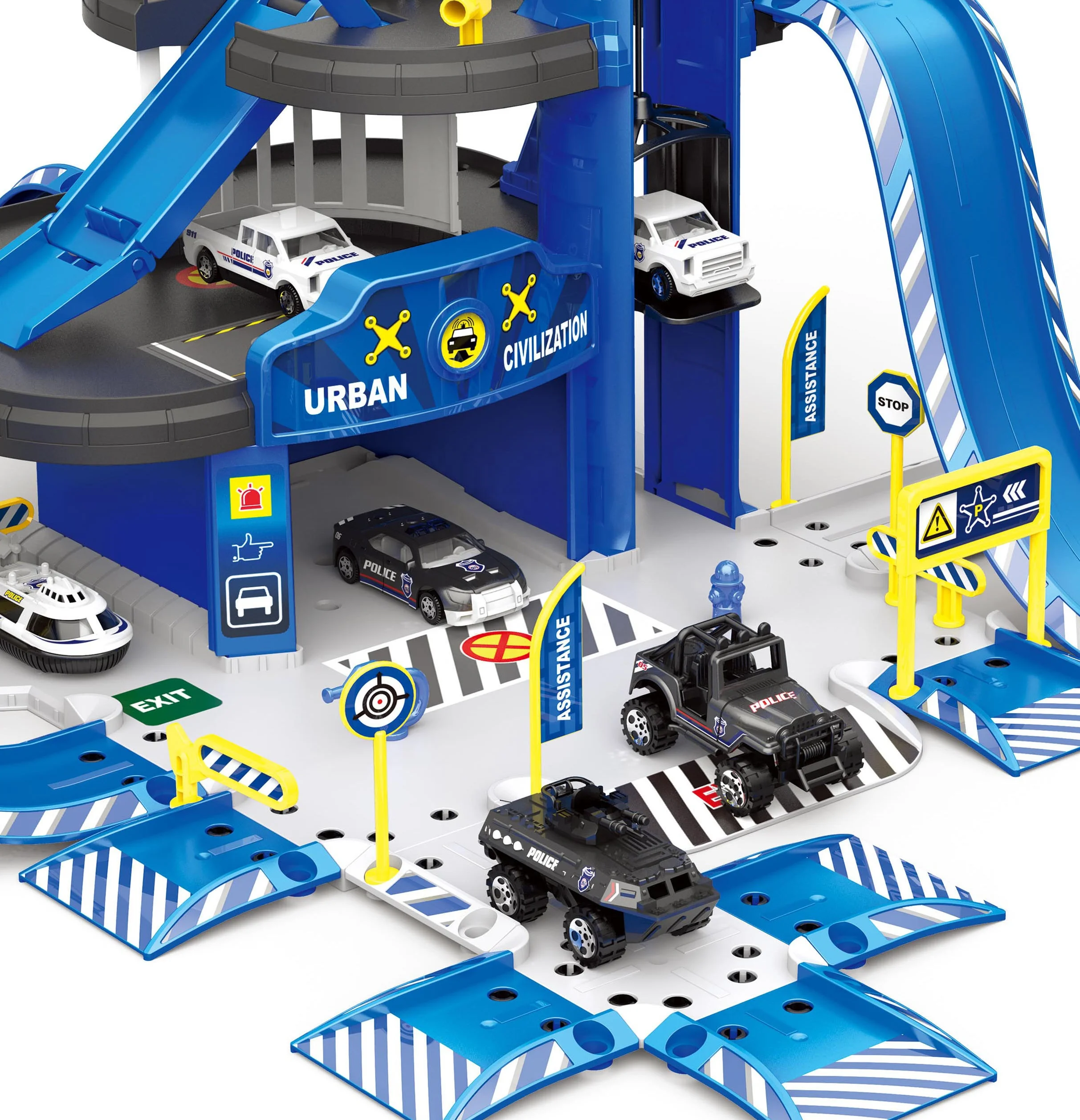 Лидер продаж в Америке, автомобиль из металлического сплава, автомобиль на рельсах из АБС, игрушечный автомобиль для поднятия под давлением, Детская развивающая игрушка для гаража