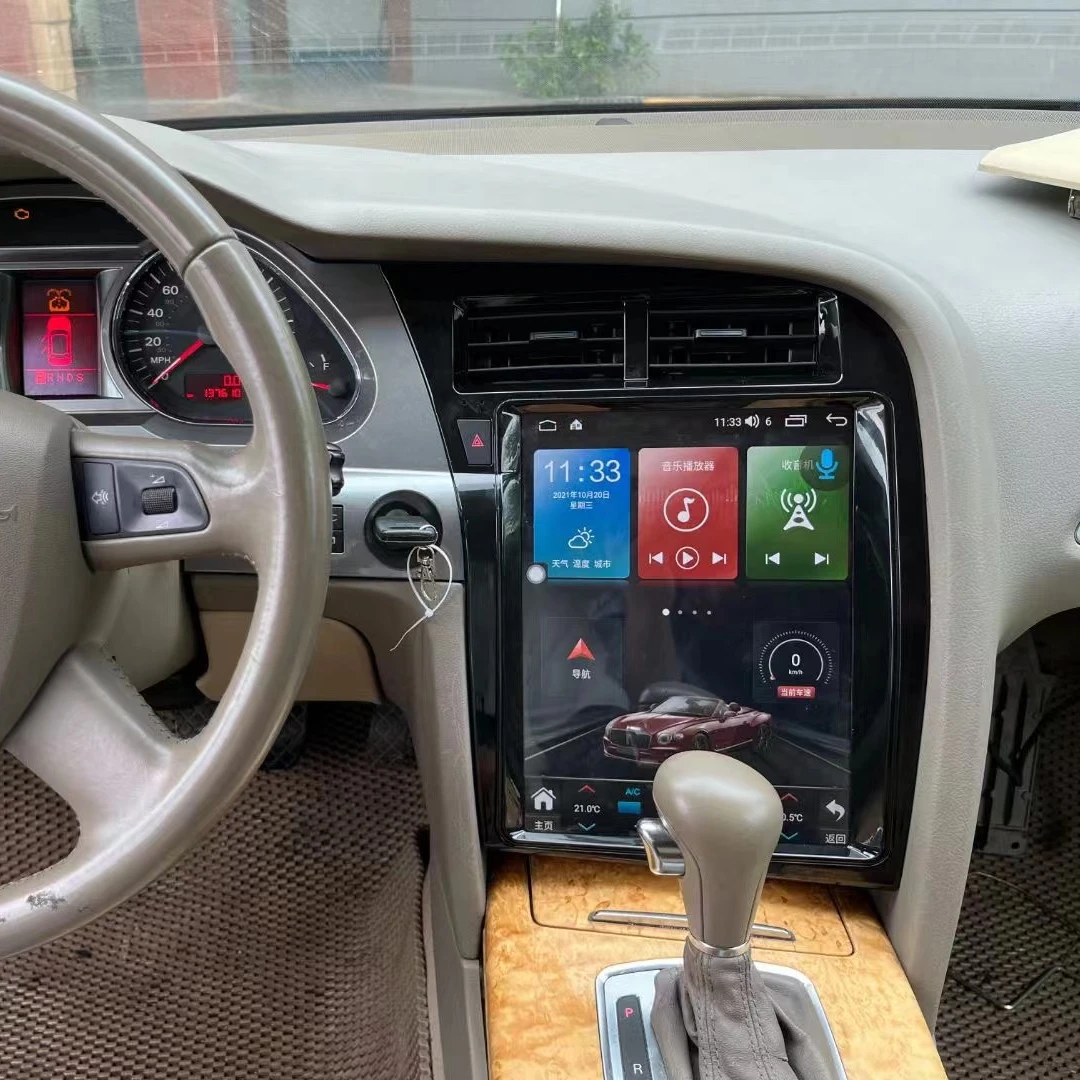 Автомагнитола Tesla 12 1 дюйма Android 11 для Audi A6 2005-2011 DVD мультимедийный плеер интеллектуальная экранная система 4 + 64