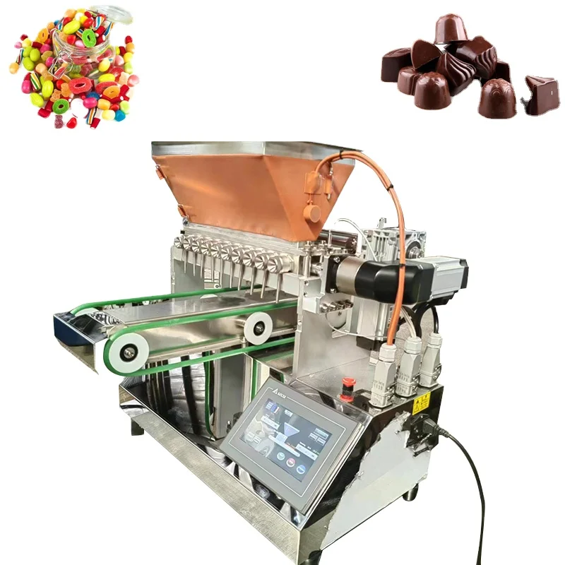 Full Automatic Hard Lollipop Chocolate Gummy Candy Depositor Jelly Gummy Bear Sweet Make Machine