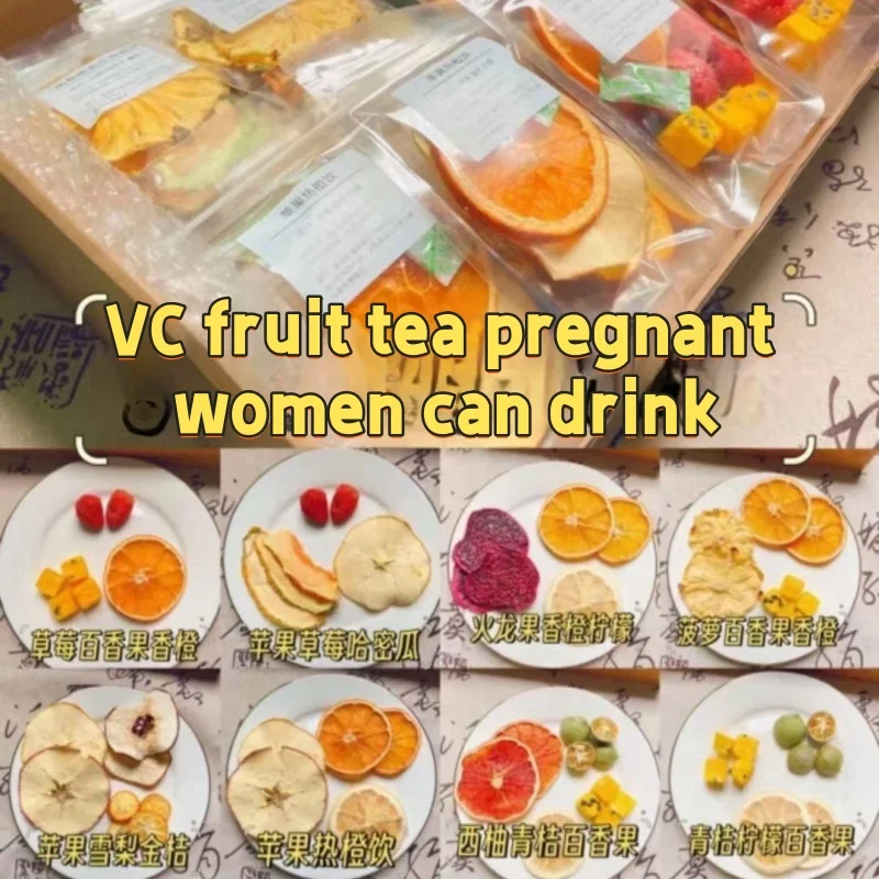 Organic Dried Fruit and Flower Tea Freshly Processed Herbal Tea for Body Function Regulation Packaged in Bags Boxes and Bulk