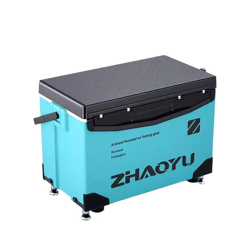 Fishing Gear Box Ultra Light Multifunctional Fishing Seat Fishing Box with Backrest/liftable Legs