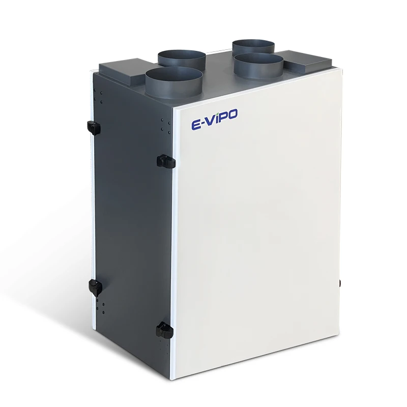 ErP 2018 Compliant Vertical Air Recuperator Home Using Hrv Ventilation Heat Recovery System