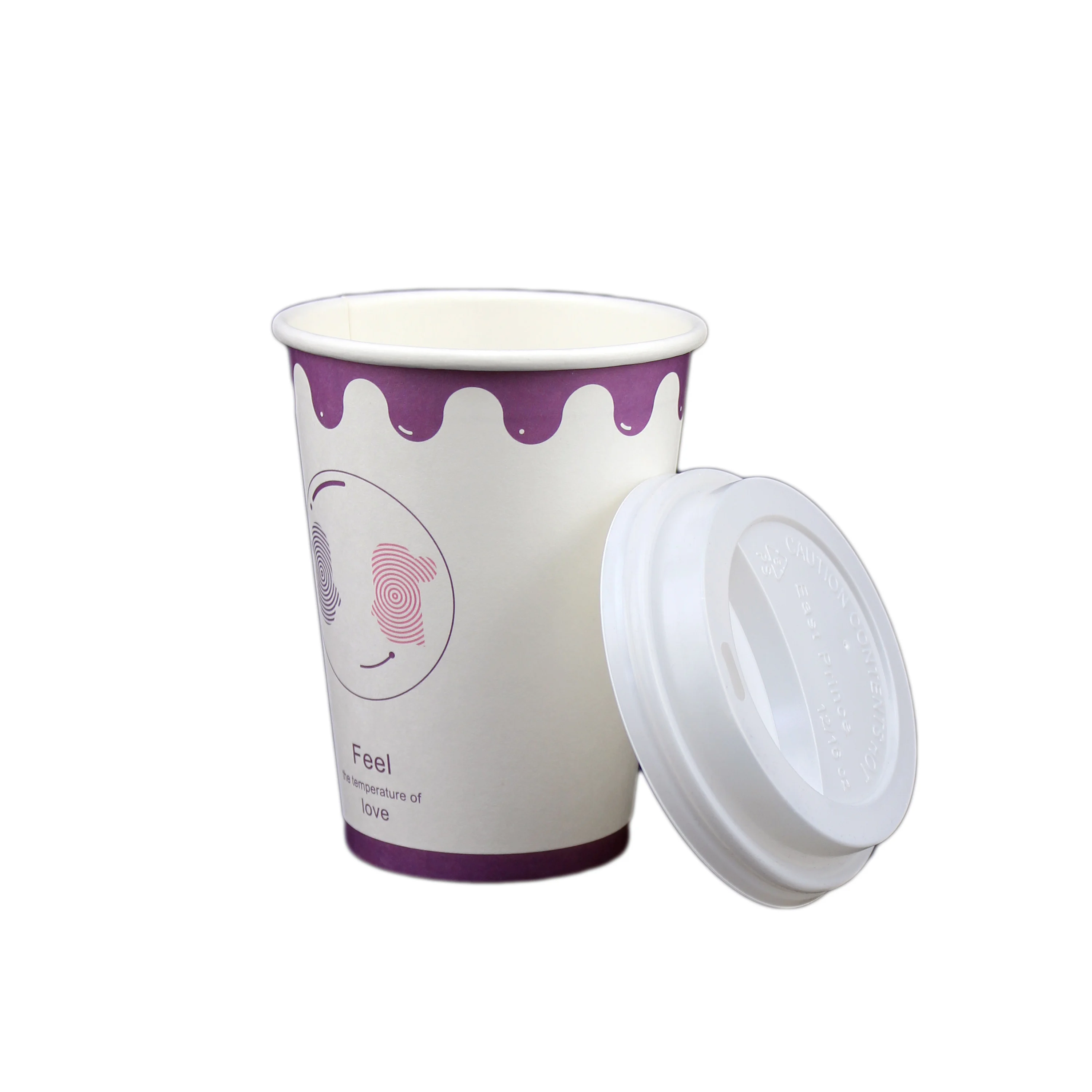 8oz 280ml factory wholesale customized beautiful coffee biodegradable cups