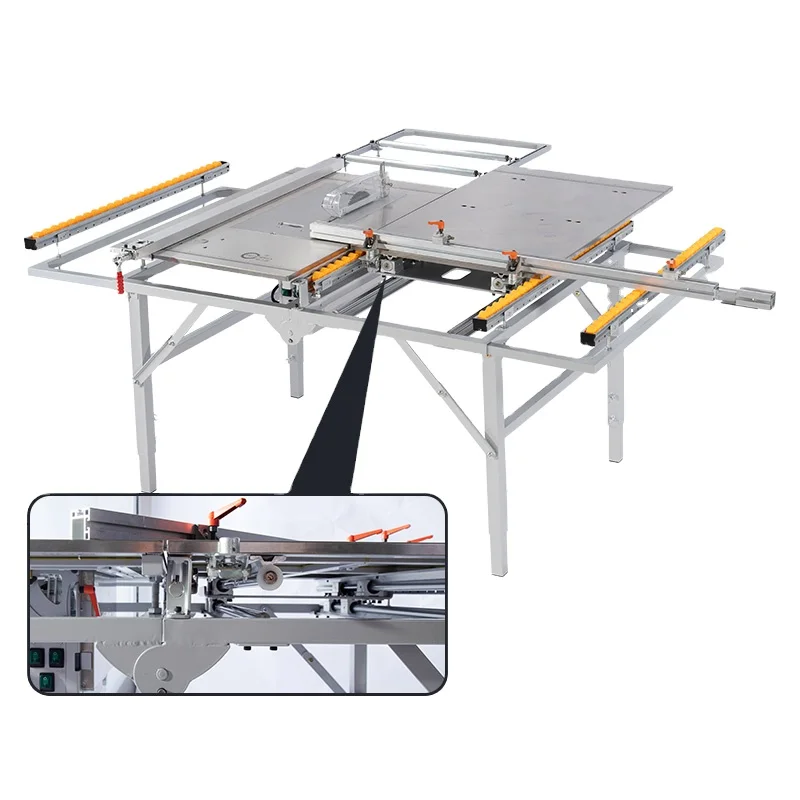 Manufacture customized portable easy folding and horizontal table saw machine for  wood working  saw mill