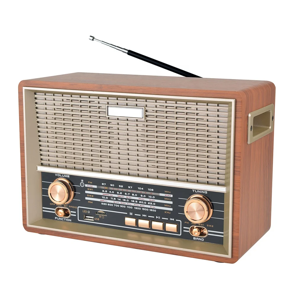 HS-2768 Retro Radio rechargeable with Remote control Vintage Classic Style AM FM SW portable Retro Radio