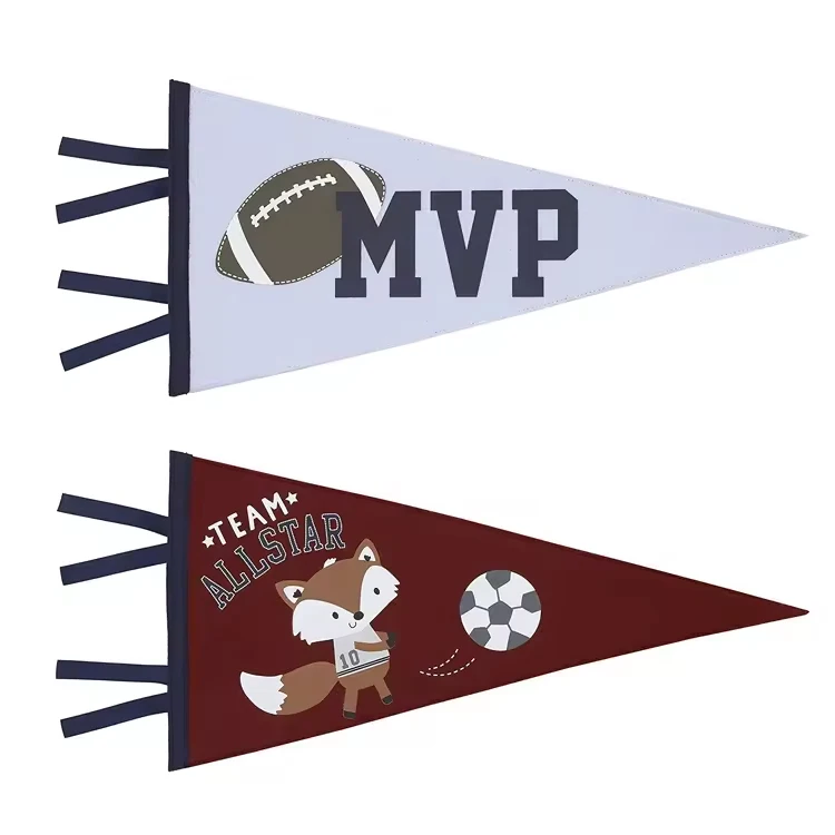 Custom pennant banner felt pennants wholesale mini pennant flag for promotion,pennant flag custom,football club pennant flag