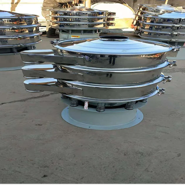 Food Grade Black Pepper Milk Powder Pollen Circular Ultrasonic Vibrator Vibrating Screen Sieve For Sifting Matcha Tea