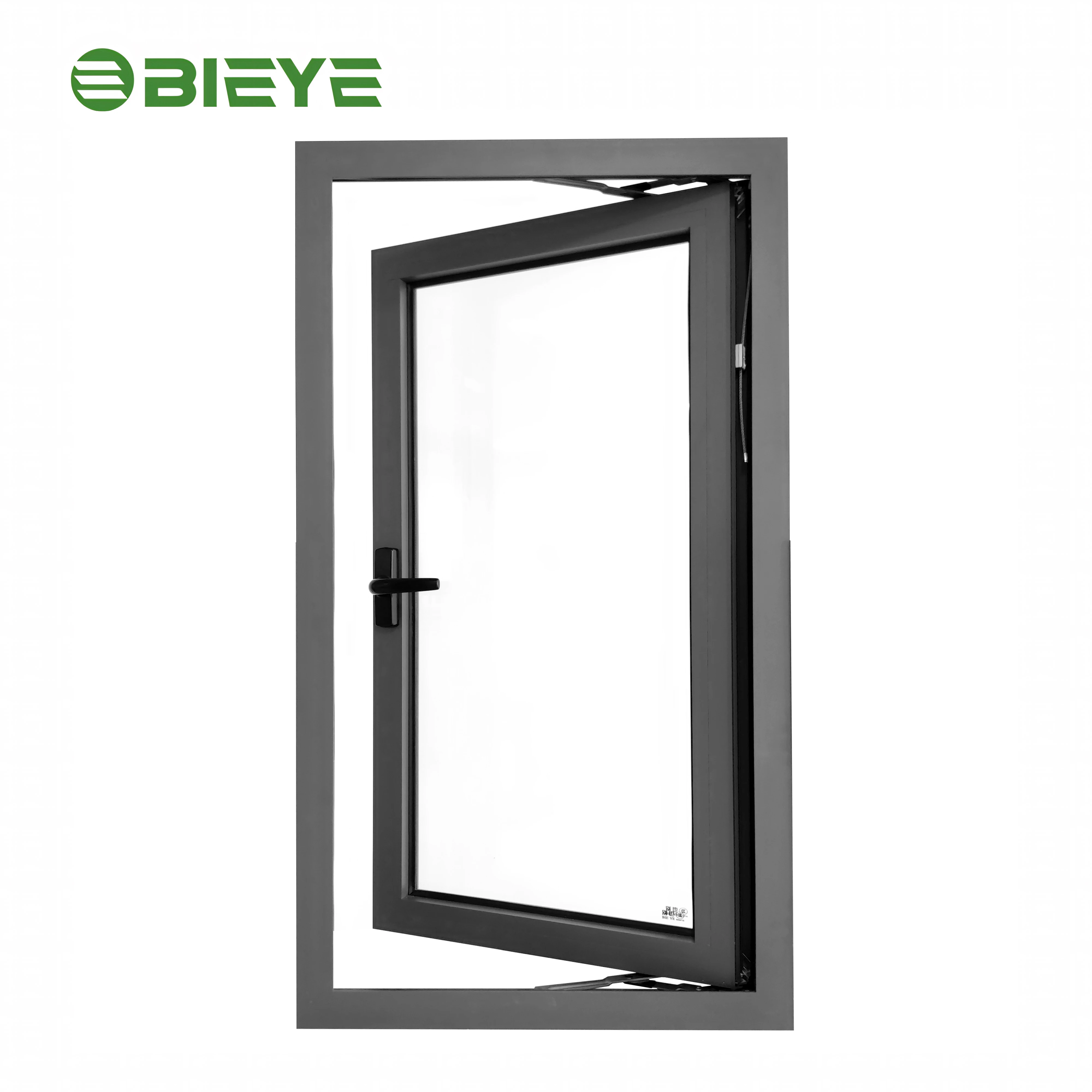 wholesale Customized  Outward Opening Casement Aluminum tempered glass window modern french windows for home office
