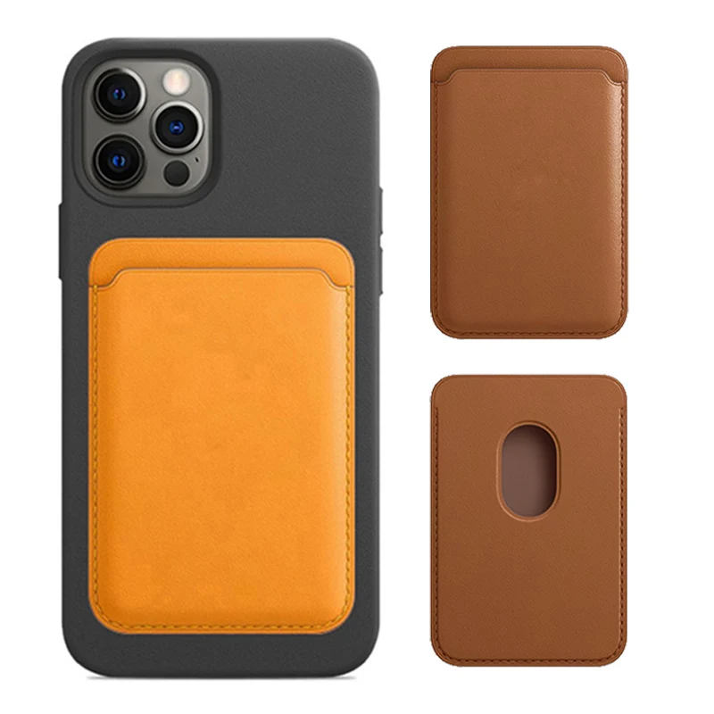Mobile Phone Strong Magnetic Phone Wallet Holder Card Case Business Ceredit Pocket Pu Leather Card Holder Wallet For Iphone