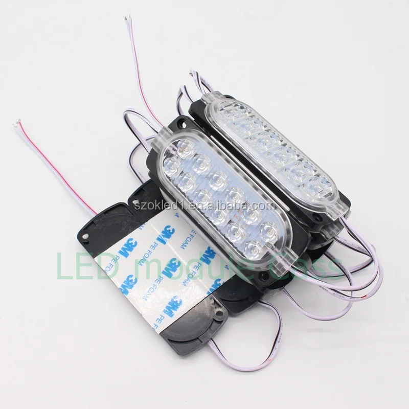 LST smd 2835  led injection module waterproof car lights sign 24v 12v pixel signage outdoor flashing rgb led module korea