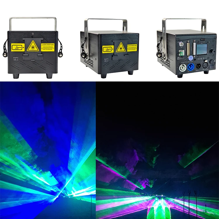 Optlaser 5.5W 5W Full Color Laser Light RGB Laser Light Projector For Wedding Laser Show