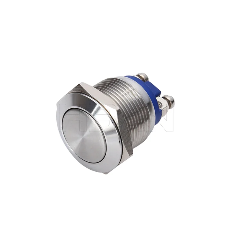 antivandal stainless steel momentary push button switch waterproof nc no normally open 16mm