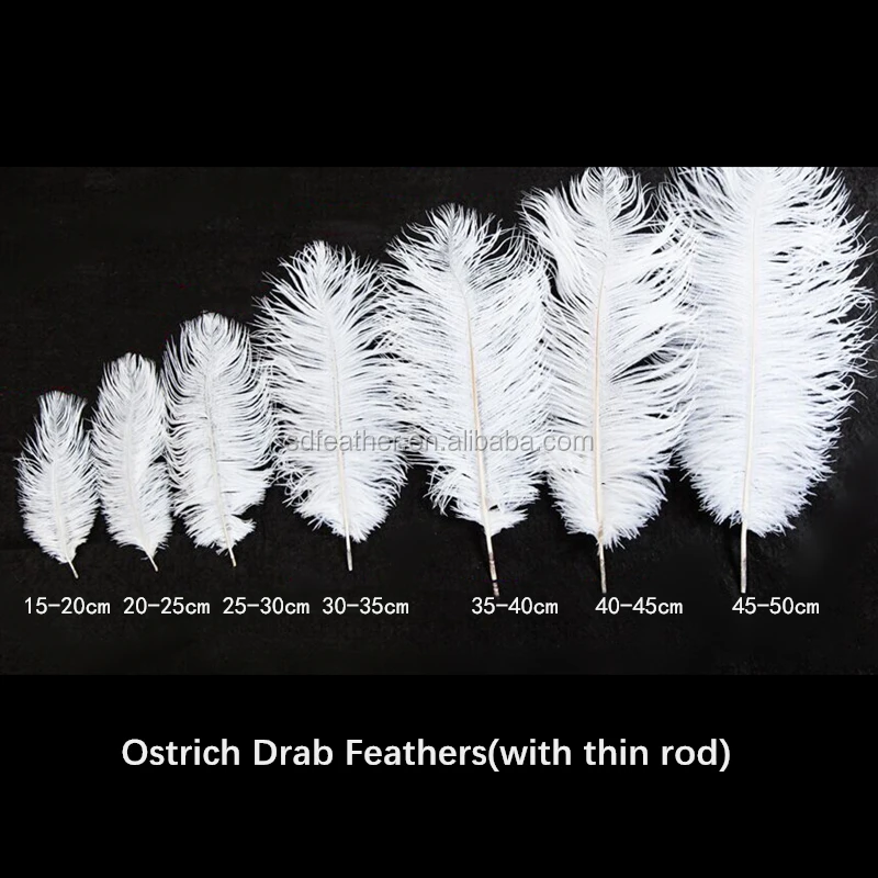 15-55 см 1 упаковка 50 шт в наборе высокое качество с страусовом пером drabs Декор перо белое для карнавальных костюмов DIY Искусство ремесло