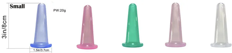 Direct Factory Customized Logo cupping cup kit vacuum massage silicone cups