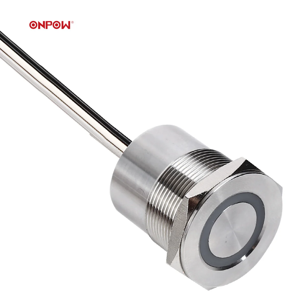 22mm Momentary/Latching concave head ring LED metal stainless steel IP68 capacitive touch switch