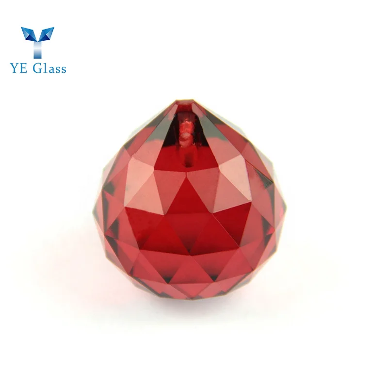 Prismatic Mirror Chandelier Pendant Crystal Ball K9 Clear Glass Crystal Ball Prism Pendant For Gift