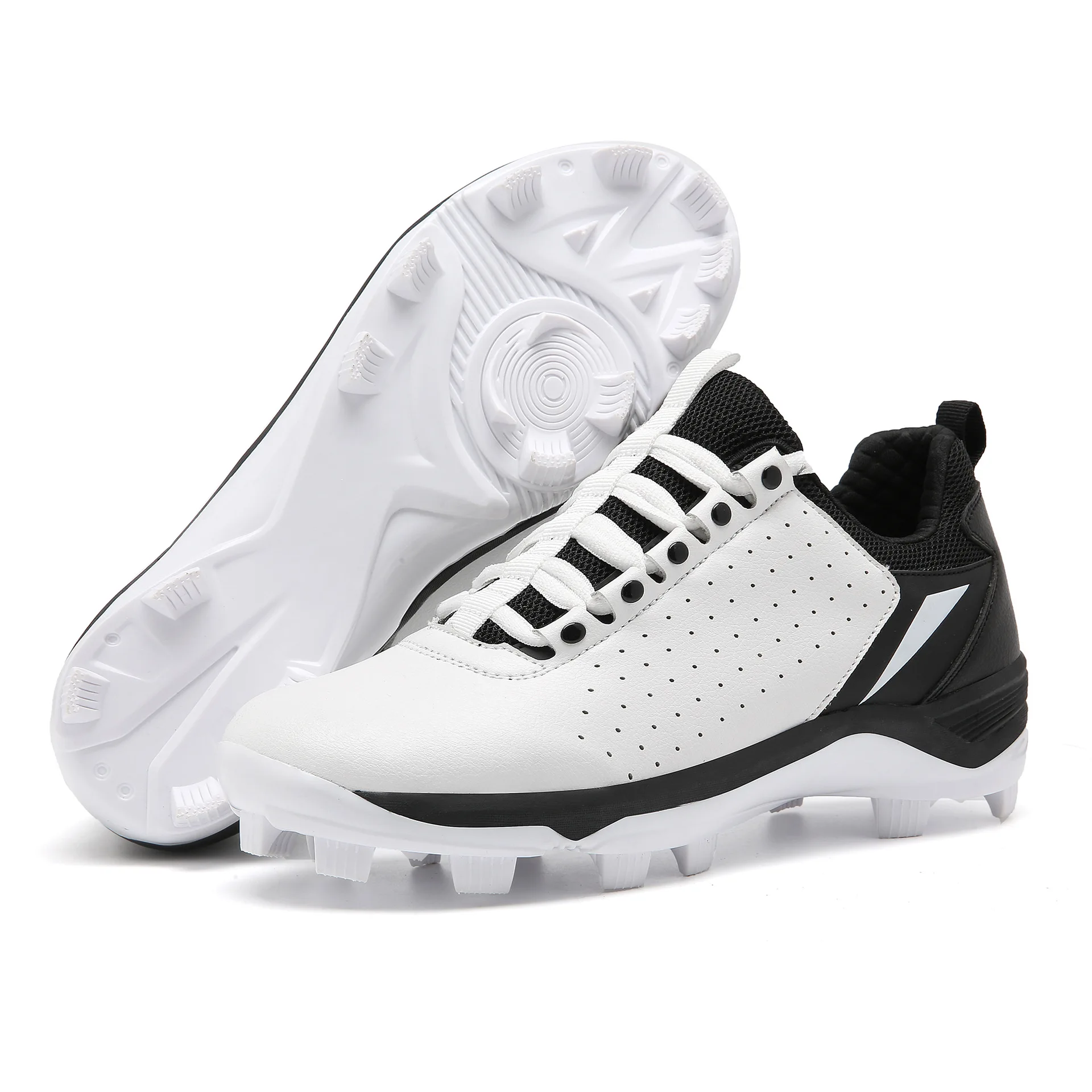 Oem And Softball Shoes Girls Kids Leather Baseball Cleats Rubber Tpu Baseball Shoes Men