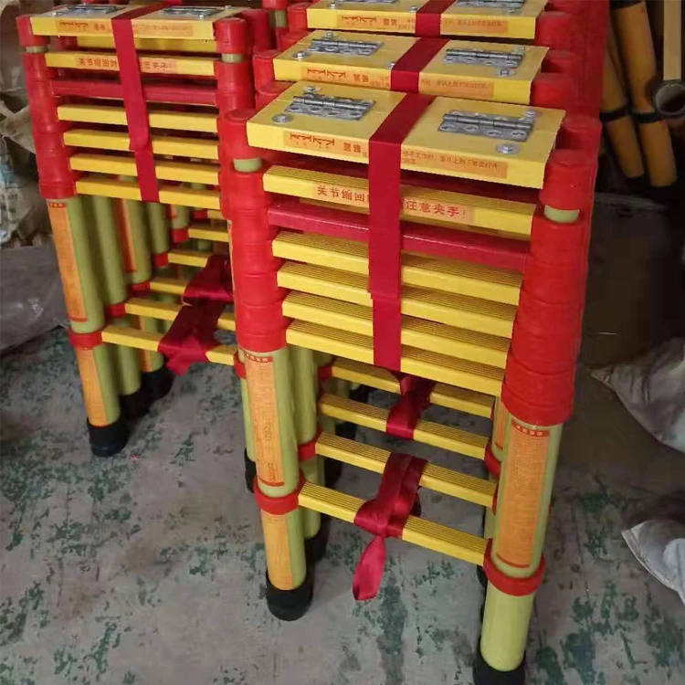 Fiberglass Extension Ladder Light Weight Multi-Section Telescopic Extension Ladder