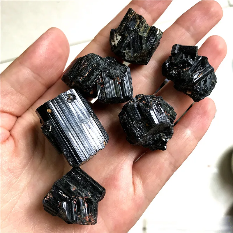Black Tourmaline Small - Raw Stone  Tourmaline For Healing