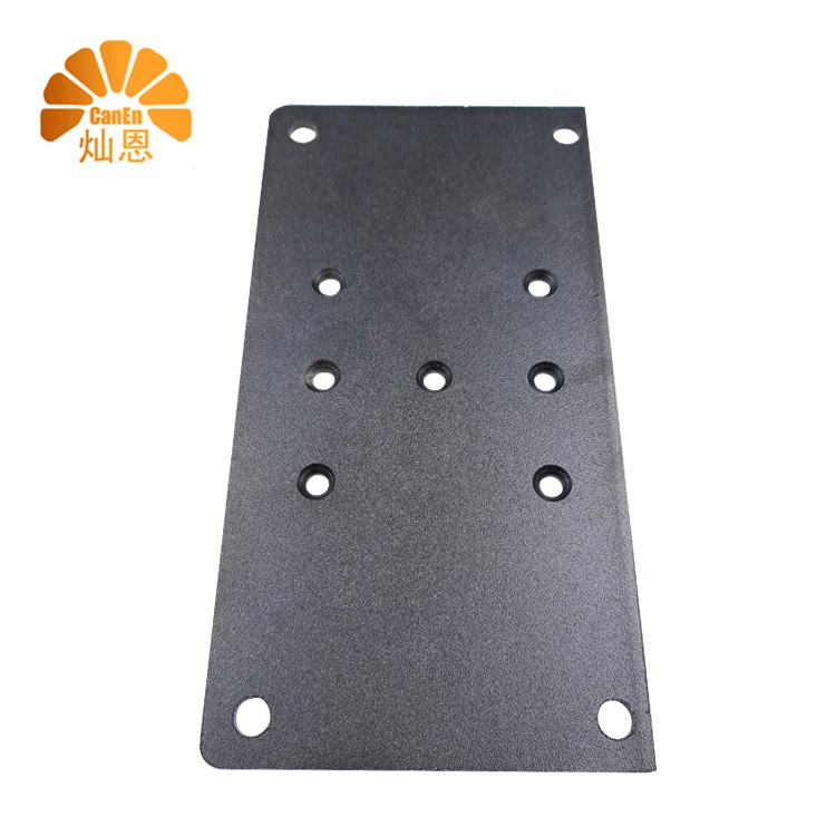 Sheet Metal Fabrication Post Anchor Base Steel Plate for Deck Railing Wood Fence Bracket Wood Connector Metal Deck Railing Plate