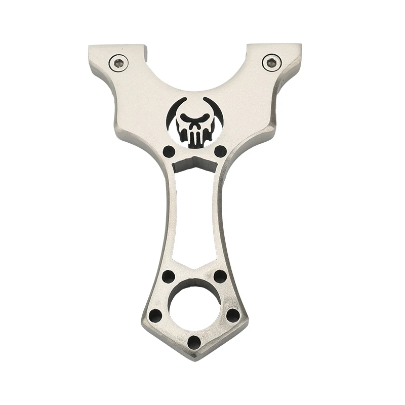 titanium Slingshot Wholesale stainless steel metal sling rubber band outside shooter slingshot China slingshot catapult
