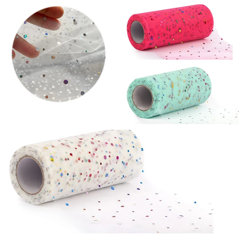 64 colors Stock Glitter wedding glitter fabric white glitter tulle fabric