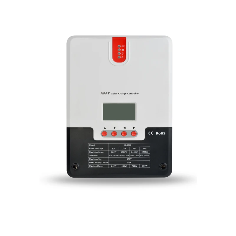 
12/24/36/48V srne mppt solar charge controller 60a ML4860 with PC monitoring software 