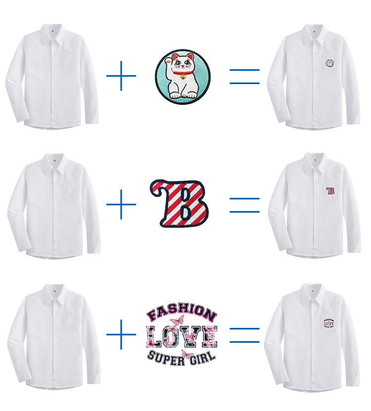 New Kids Boys School Uniform Shirts Christmas Boys Formal Shirts Custom Cotton Long Sleeve Dress Shirt For Boys