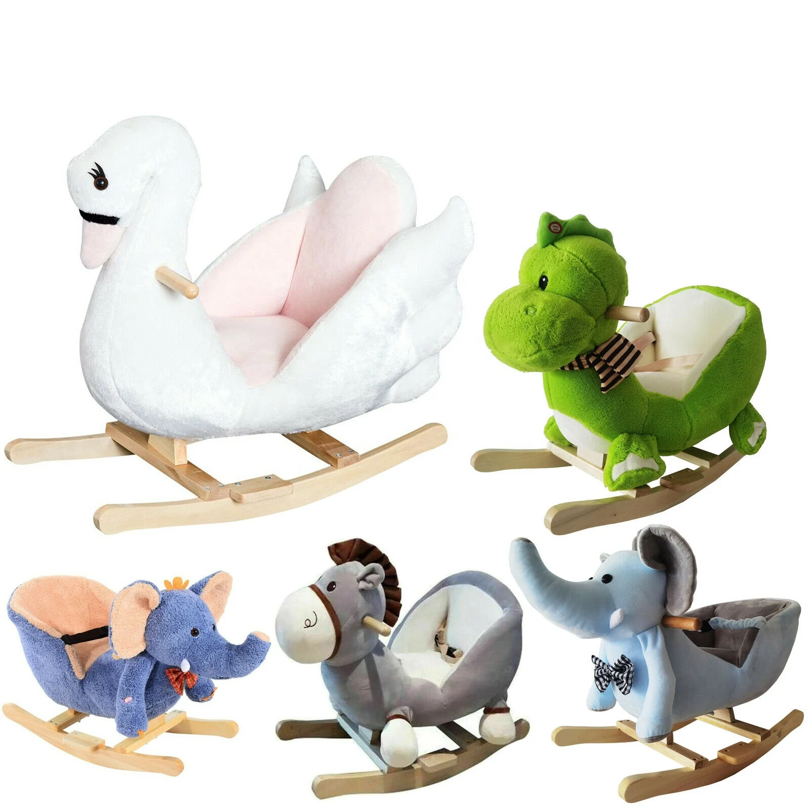 Новинка детская деревянная игрушка-качалка с животными качалка игрушка подарок кресло песни