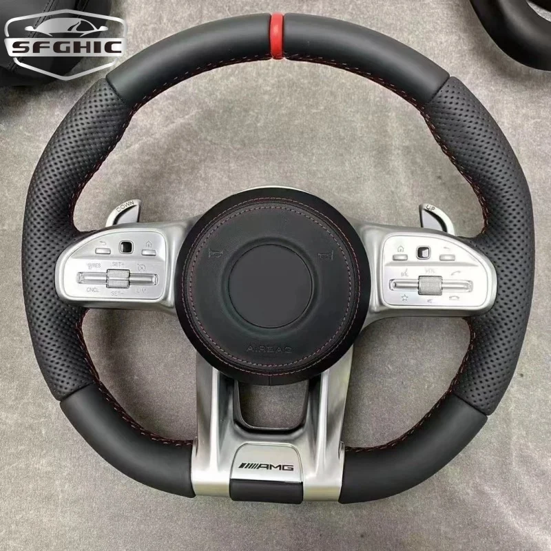Forged Carbon Fiber Steering Wheel For Mercedes Benz AM-G S Class W124 W221 W166 C300 E Class C350 CLAS550 W203