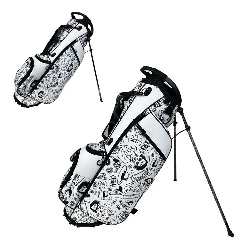 Оригинальный логотип OEM ODM синтетическая искусственная кожа легкая подставка для переноски сумка для гольфа