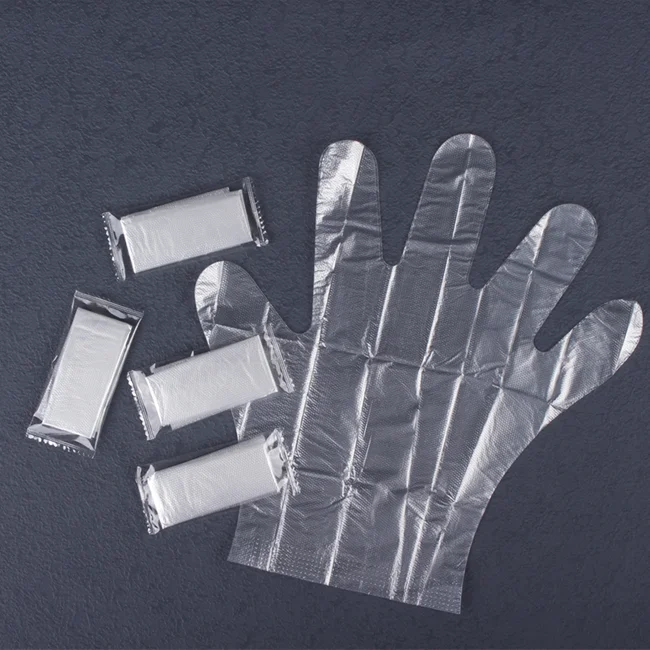 Promotion prices disposable plastic food gloves  factory polyethylene glove household customized 100PCS of box kitchen cheapest