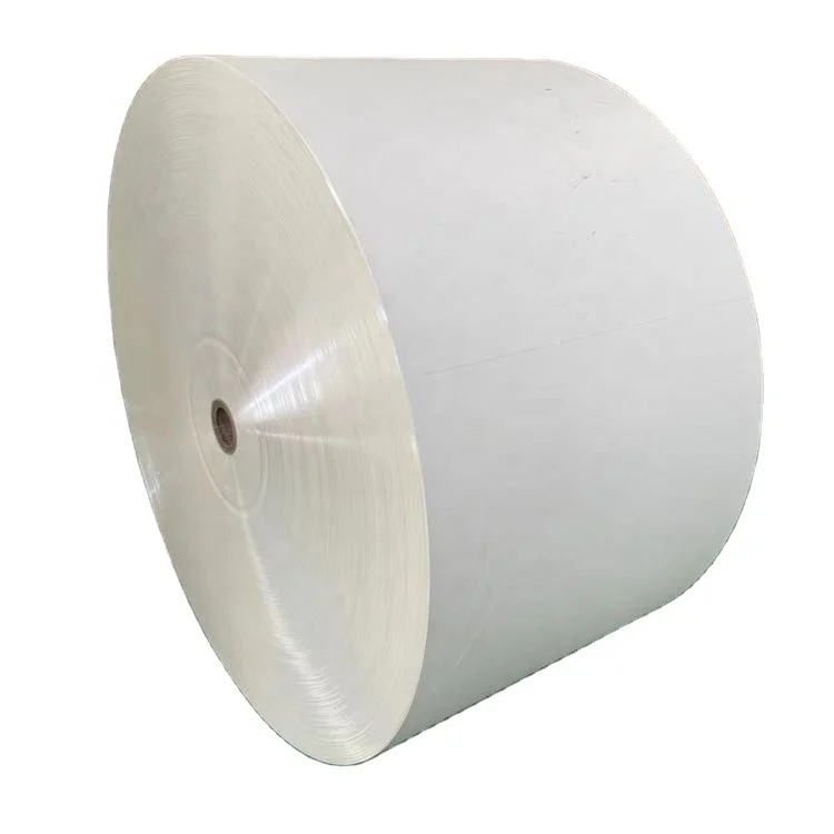 Raw material food grade pe coated kraft paper cup white cardboard in roll for sale
